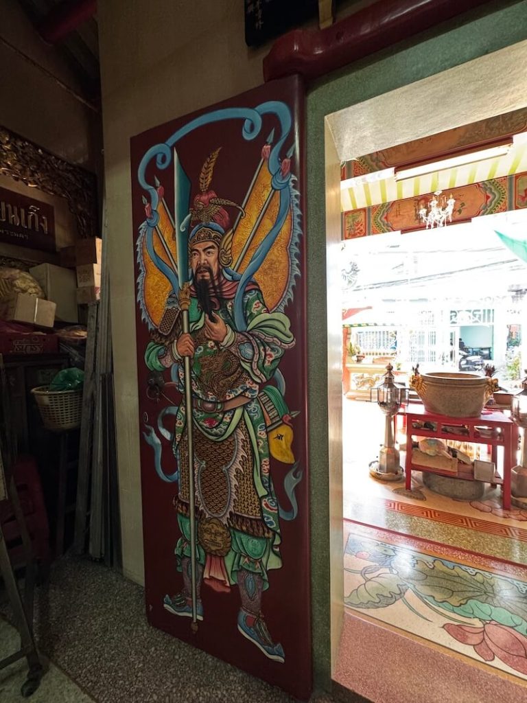 Inside door of the prayer area in the shrine