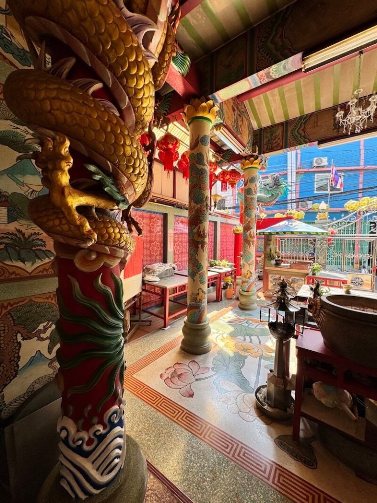 View of the temple from the interior once you've already started to step inside