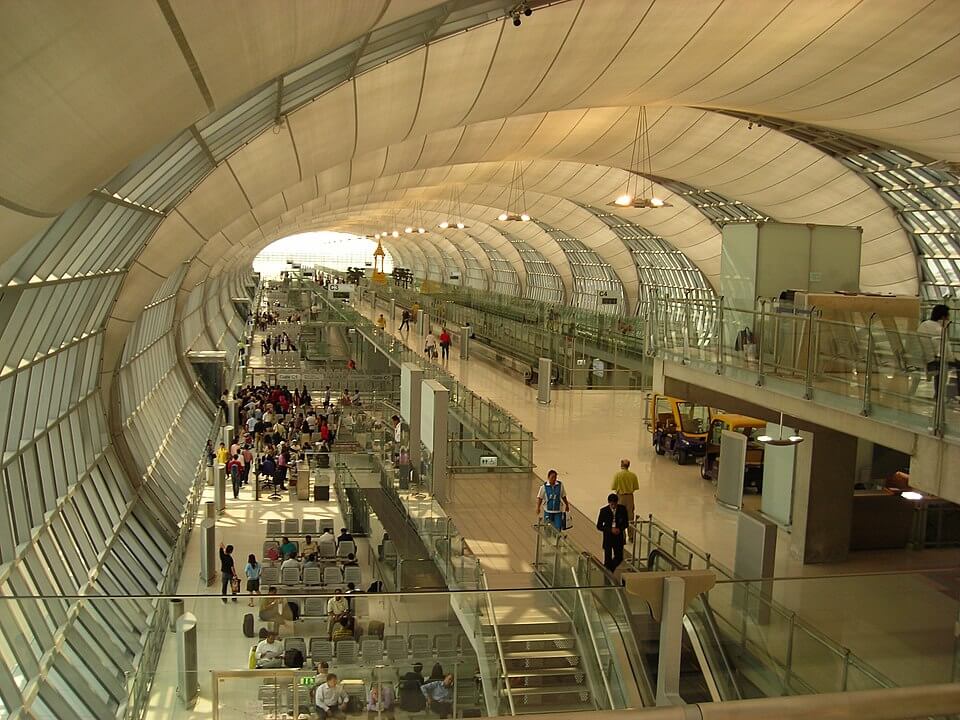 Interior of Concourse C of the BKK Airport