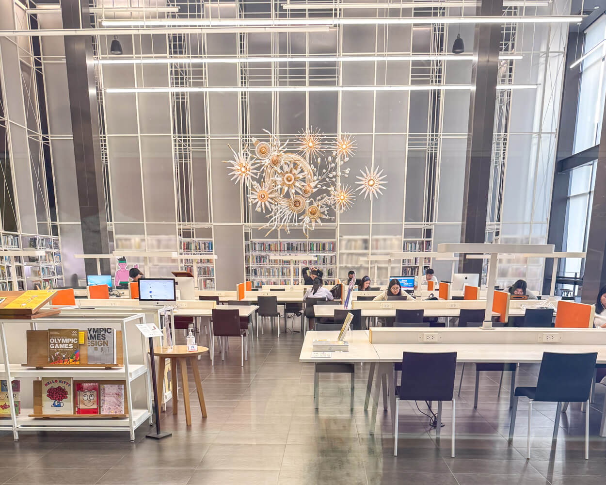 Coworking space in the main area of the TCDC center