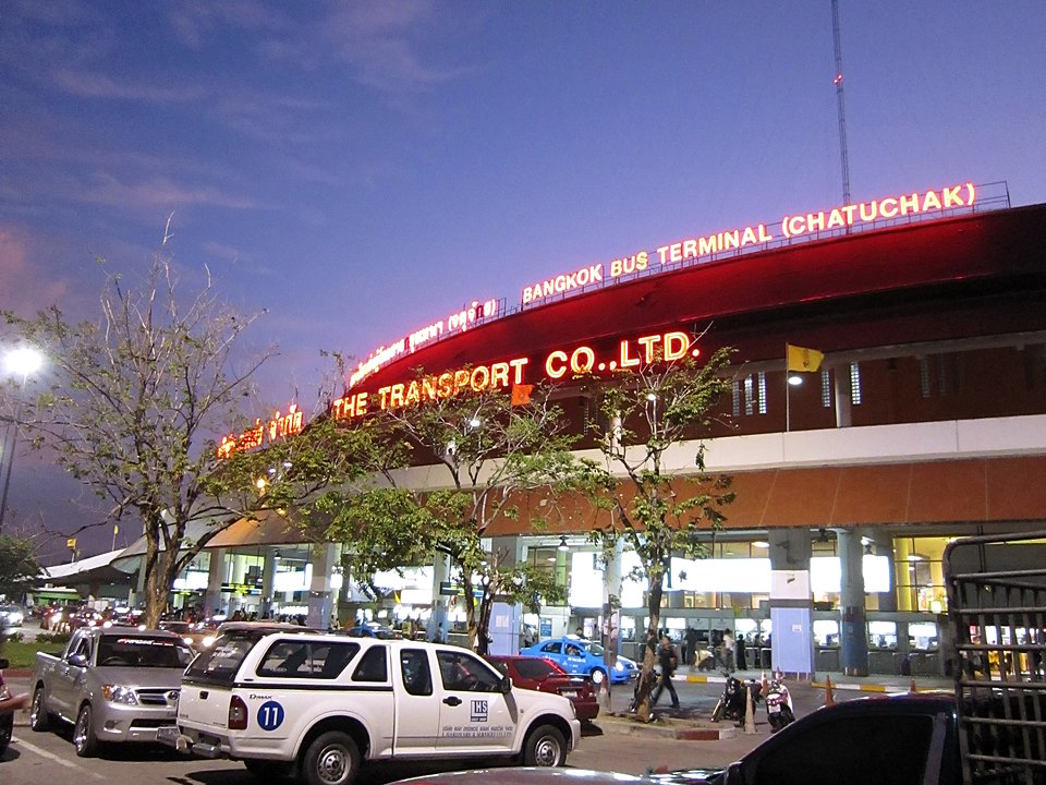The Bus Terminal at Mo Chit Chatuchak Market area in Northern Bangkok