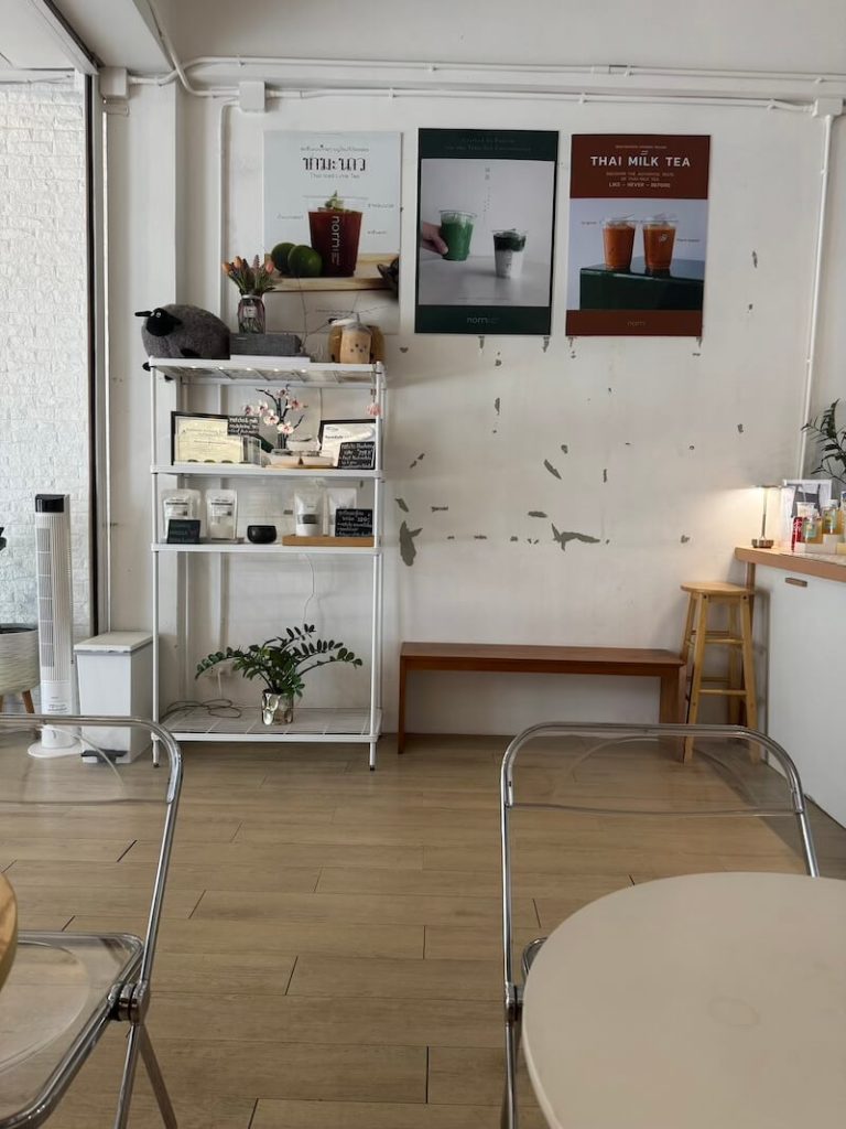 Interior of the matcha cafe